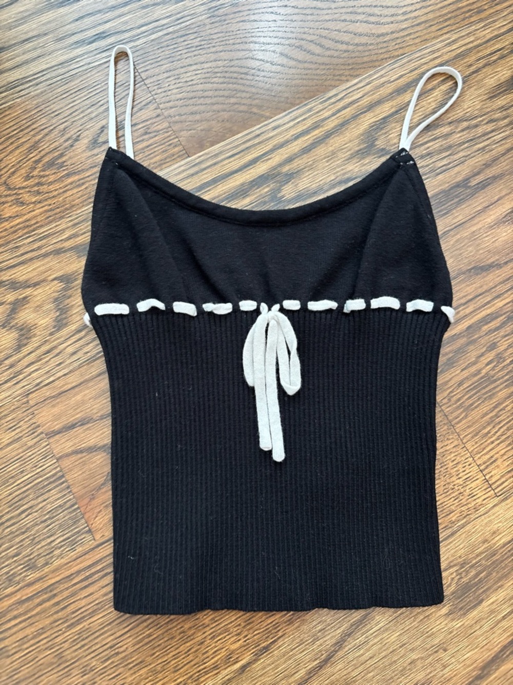 edikted knit bow tank top